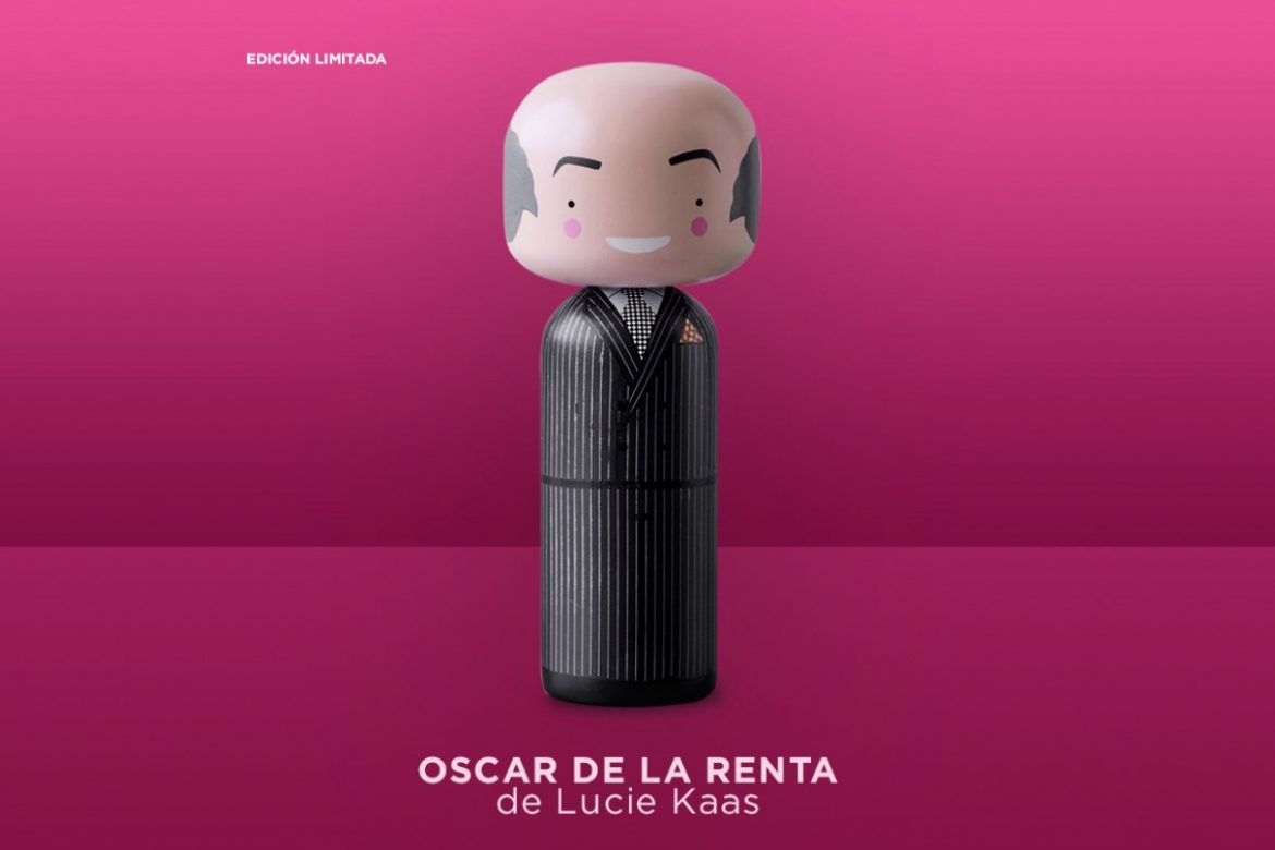 Reconocida firma Lucie Kaas lanza un muñeco Kokeshi inspirado en Oscar de la Renta